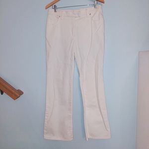 Lands End ivory jeans
